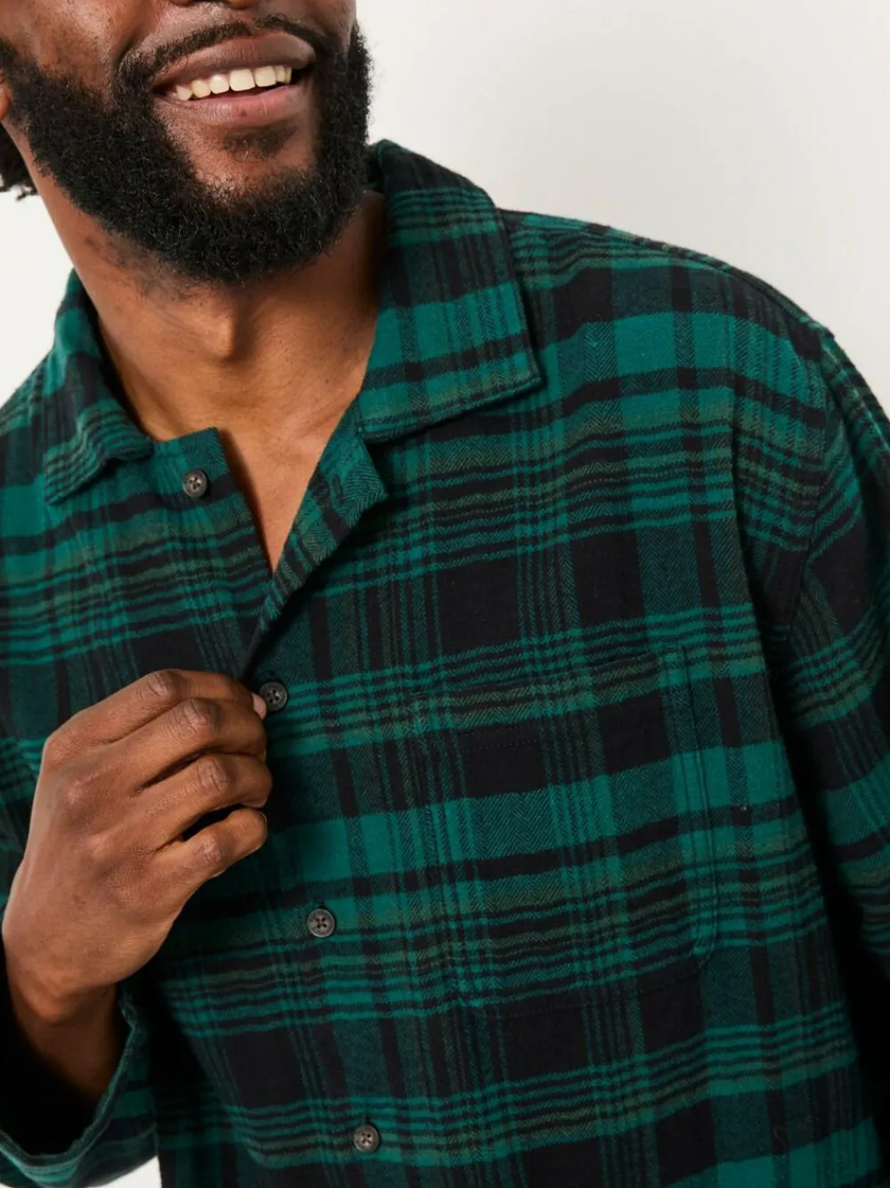 Fat Face FatFace Samphrey Dark Green Check Pyjama Shirt^ Pyjamas