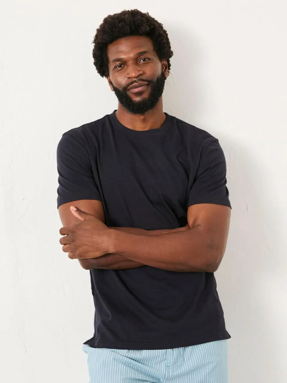 Fat Face FatFace Seil Light Blue Stripe Trouser Pyjama Set