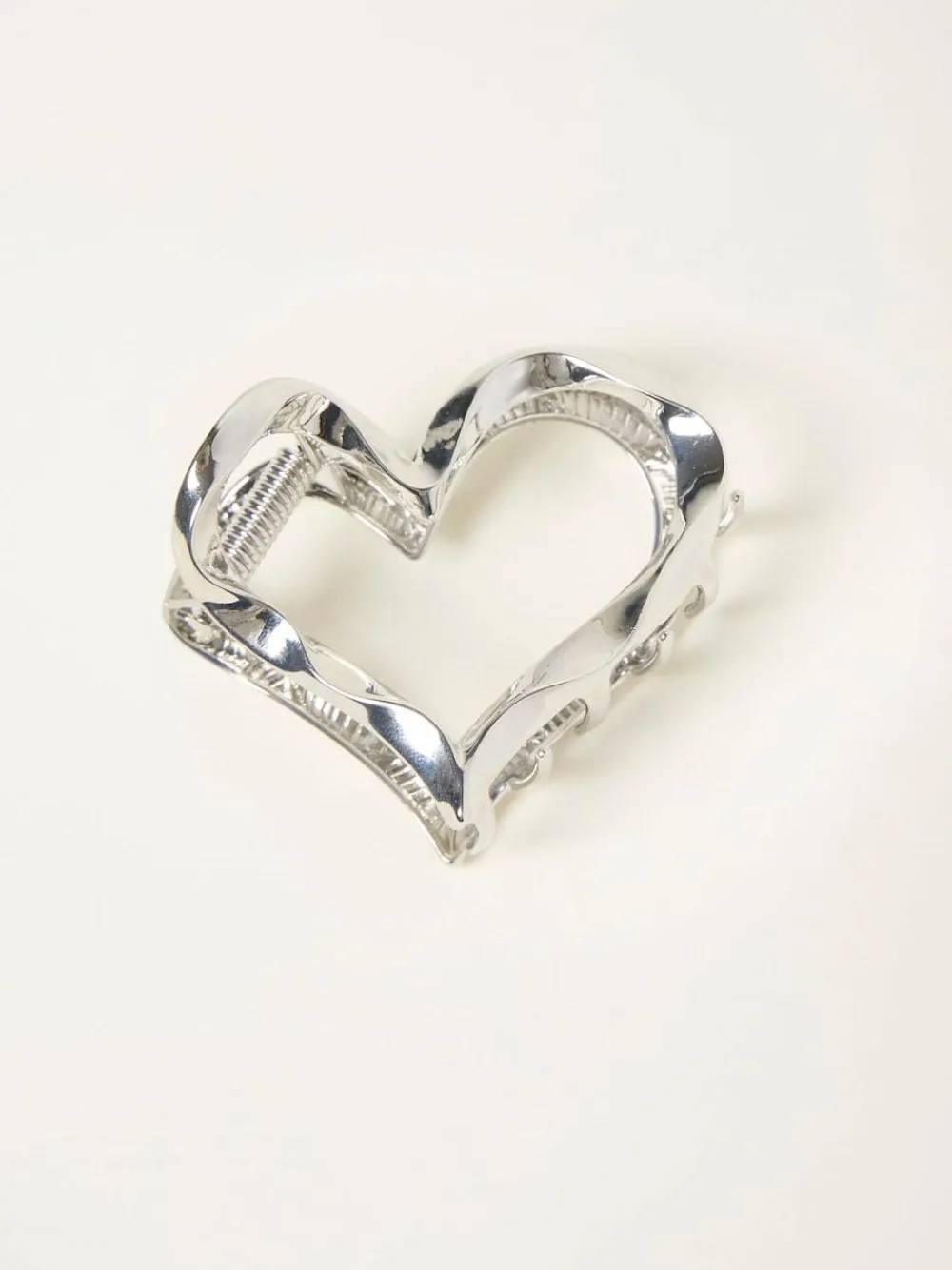 Fat Face FatFace Silver Tone Metal Heart Claw Clip^Women Jewellery