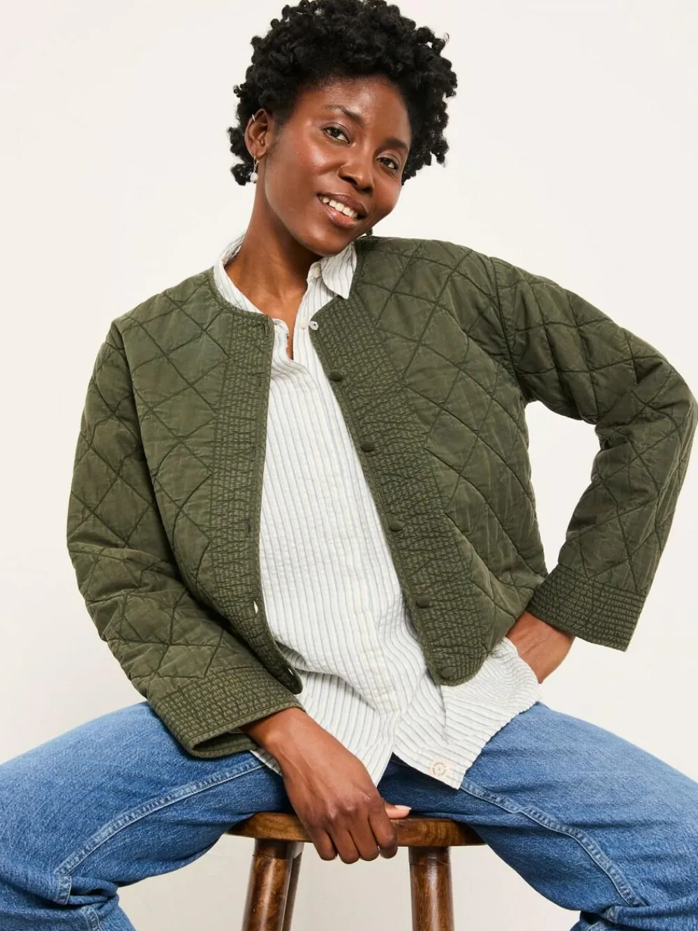 Fat Face FatFace Skyla Ivory Stripe Shirt^Women Blouses & Shirts