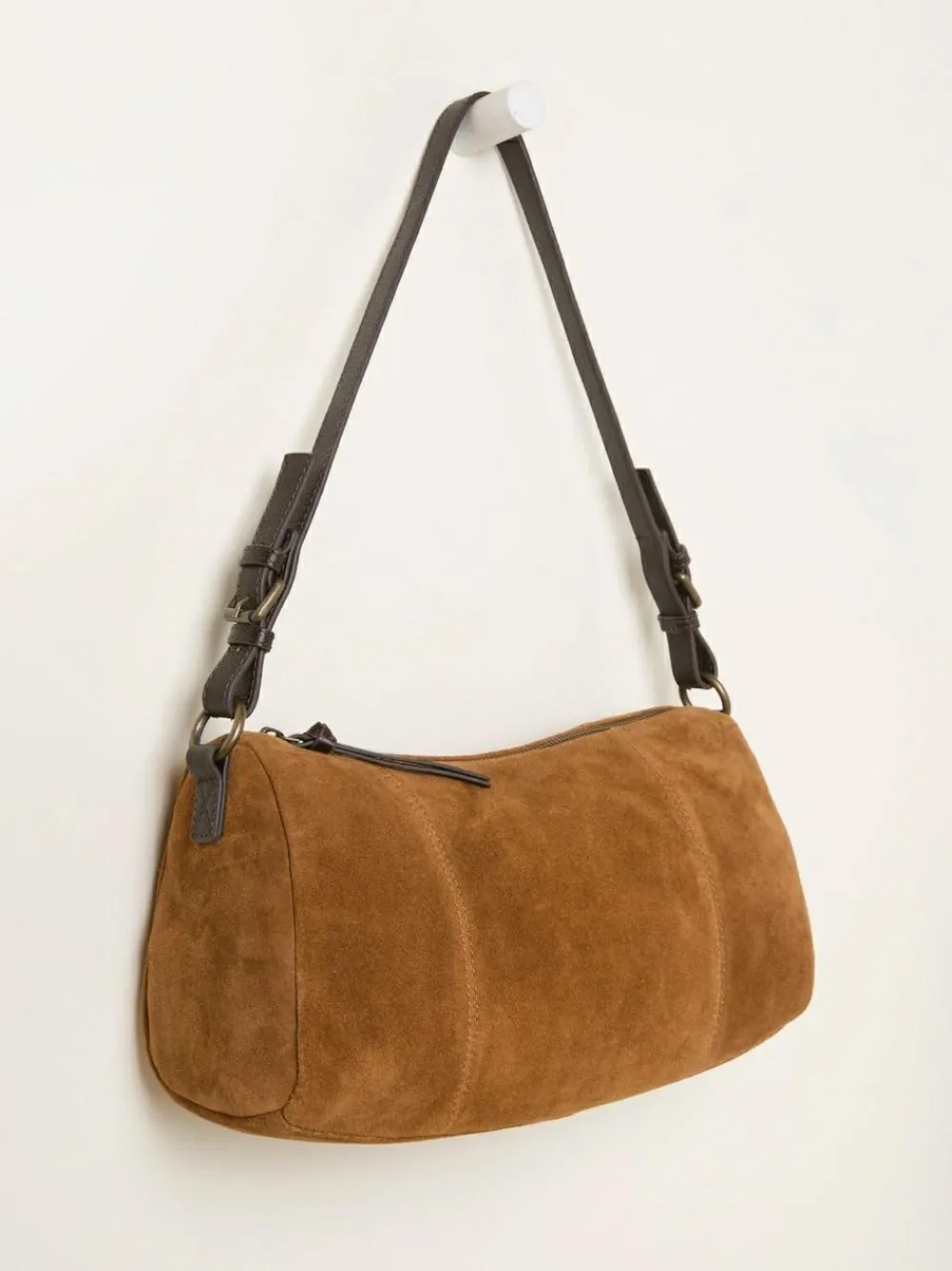 Outlet Fat Face FatFace Suede Shoulder Bag Tan Brown