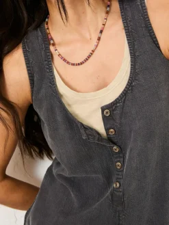 Fat Face FatFace Tara Charcoal Grey Dungarees^Women Jumpsuits & Playsuits