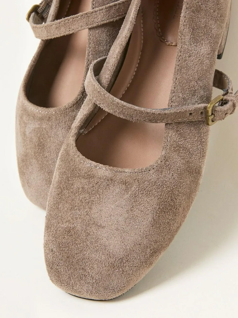 Fat Face FatFace Suede Mary Jane Flat^Women Flats