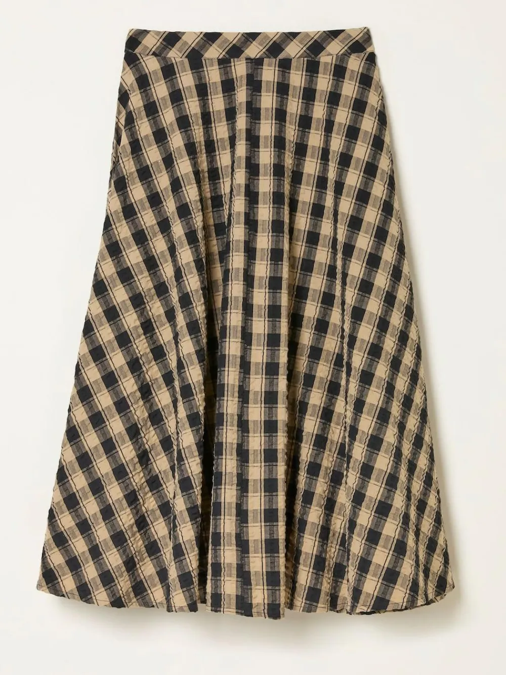 Fat Face FatFace Tilda Black Check Midi Skirt^Women Skirts