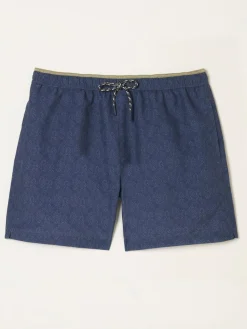 Clearance Fat Face FatFace Trevose Navy Abstract Geo Print Swim Shorts