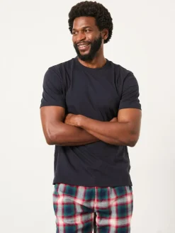 Hot Fat Face FatFace Tyne Navy Check Pyjama Set