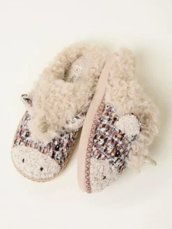 Fat Face FatFace Una Natural Unicorn Novelty Slipper^Women Slippers