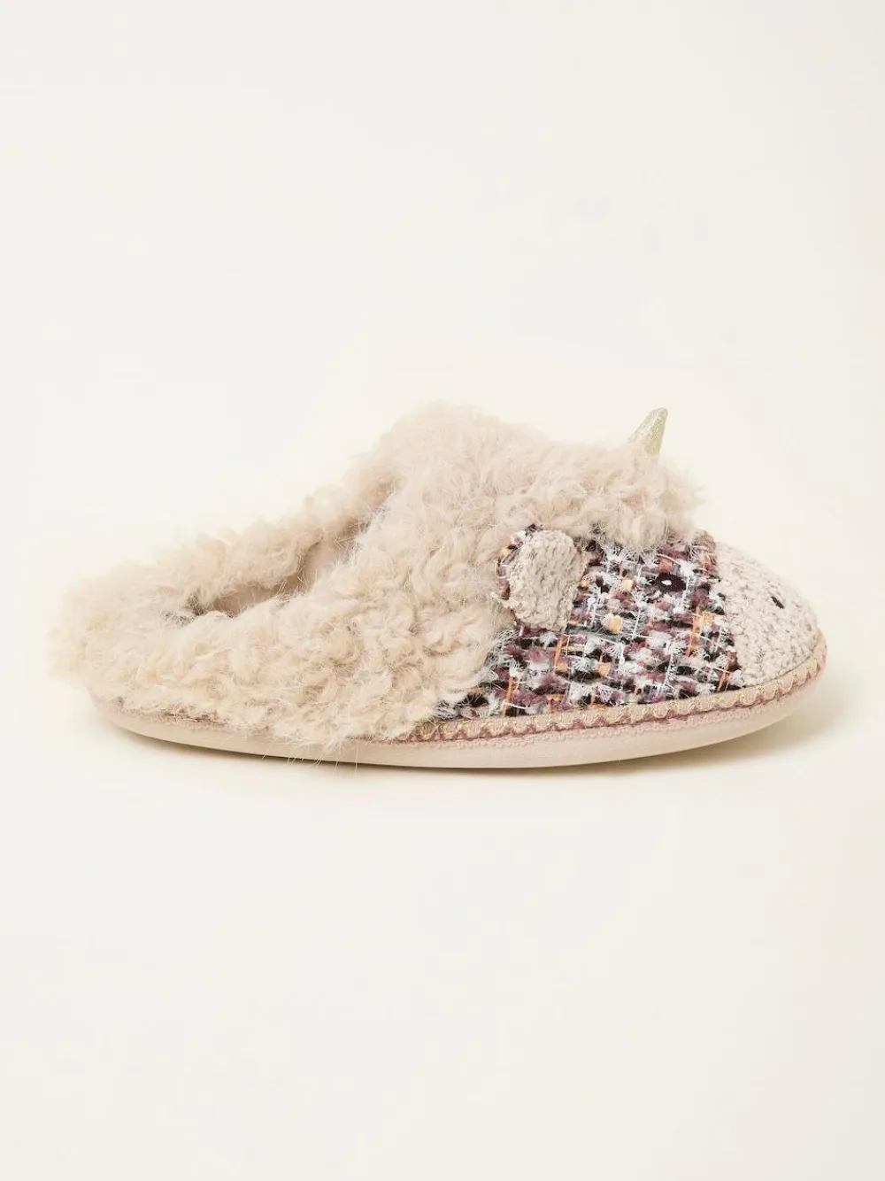 Fat Face FatFace Una Natural Unicorn Novelty Slipper^Women Slippers