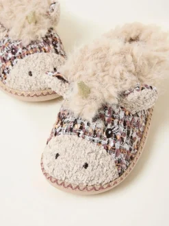 Fat Face FatFace Una Natural Unicorn Novelty Slipper^Women Slippers
