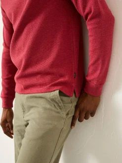 Fat Face FatFace Whistler Red Waffle Crew^ Nightwear|Sweatshirts & Hoodies