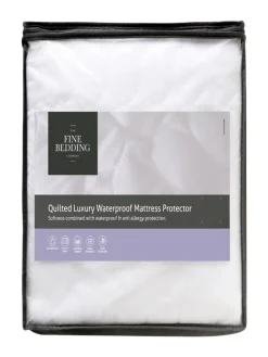 Sale FBC Luxury Quilted Waterproof White Mattress Protector