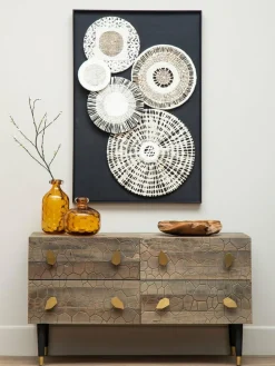 Fifty Five South Amber Huda Tall Glass Bottle Vase^ Vases