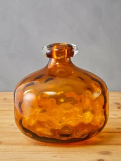 Fifty Five South Amber Huda Tall Glass Bottle Vase^ Vases