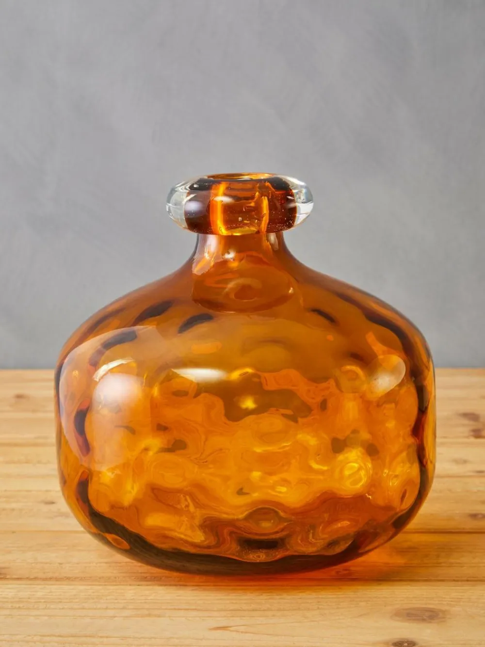 Fifty Five South Amber Huda Tall Glass Bottle Vase^ Vases