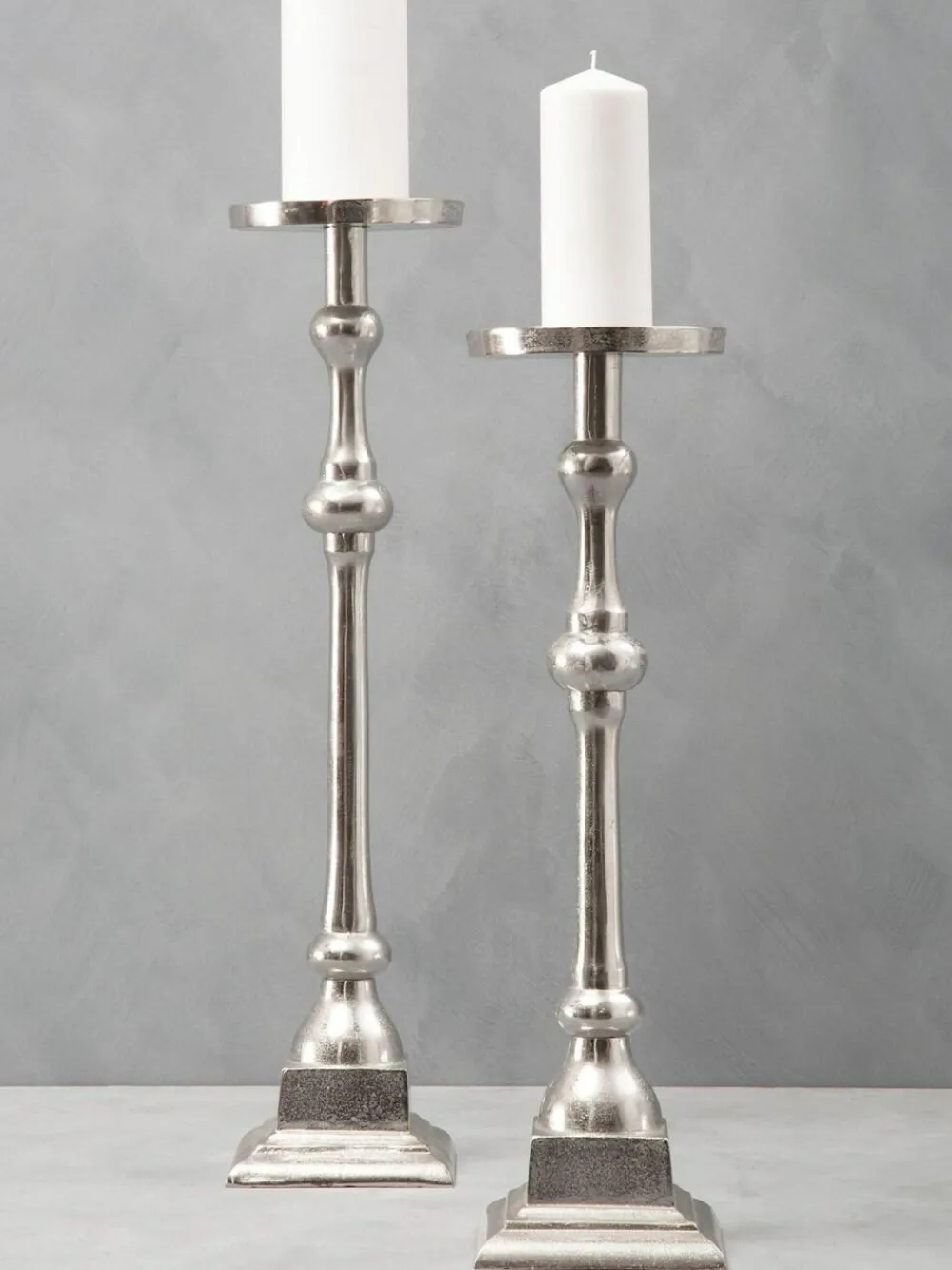 Clearance Fifty Five South Blue Large Pillar Candle Holder