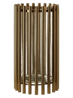 Fifty Five South Gold Martina Hurricane Steel/Glass Candle Holder^ Candle Holders & Lanterns