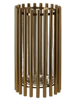 Fifty Five South Gold Martina Hurricane Steel/Glass Candle Holder^ Candle Holders & Lanterns