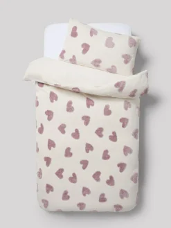 Outlet Next Duvet Cover and Pillowcase Set Fleece Heart