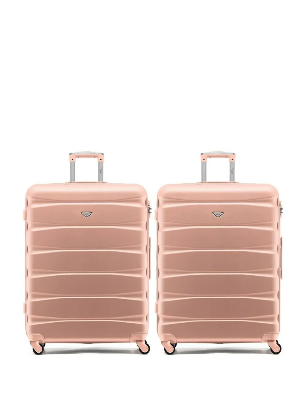 Online CABIN PRO Flight Knight Large Pink Check In Hold Luggage Hardcase Travel Suitcases Set Of 2