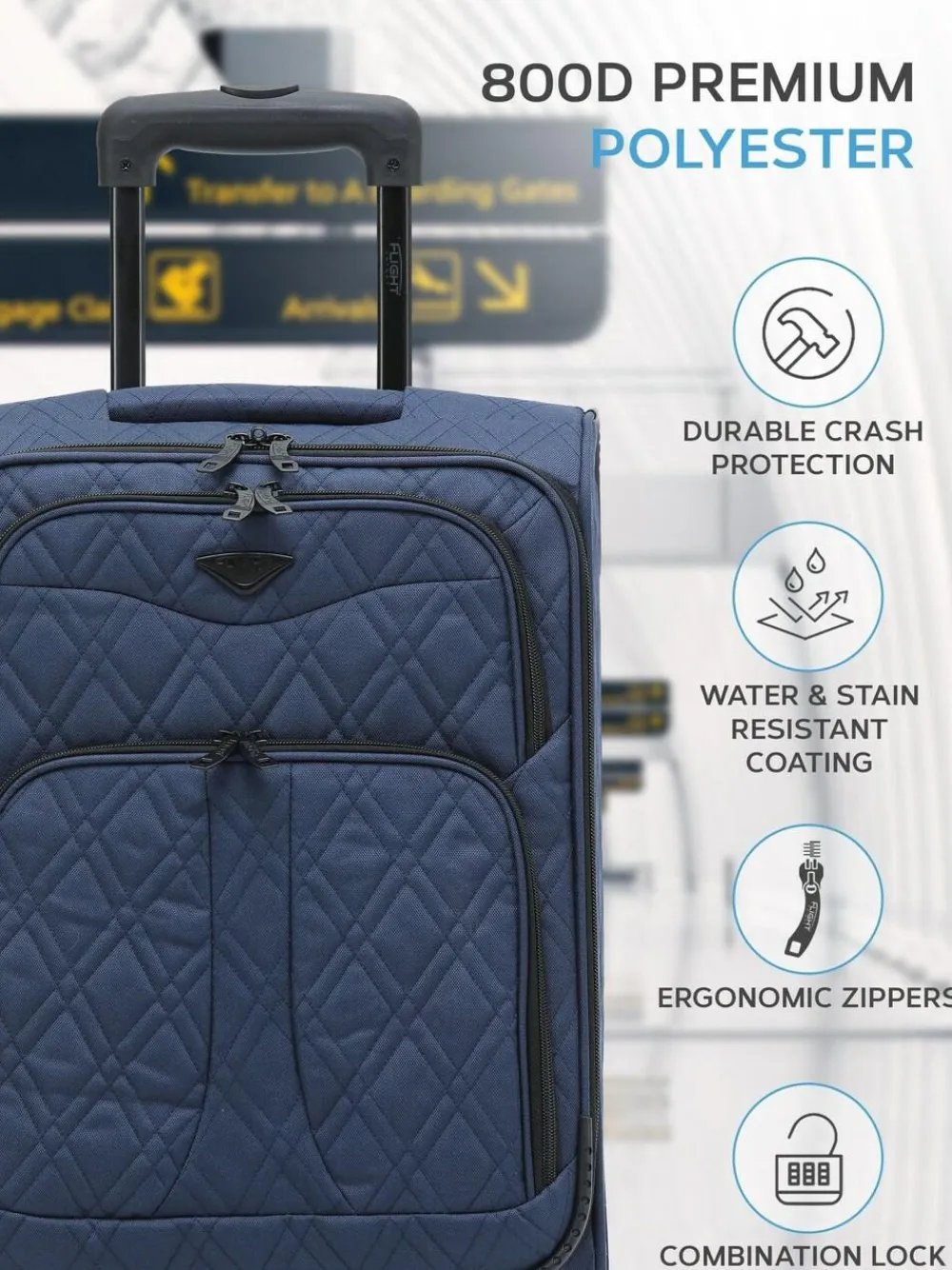 CABIN PRO Flight Knight Soft Case Carry On Suitcase Hand Luggage^Women Luggage