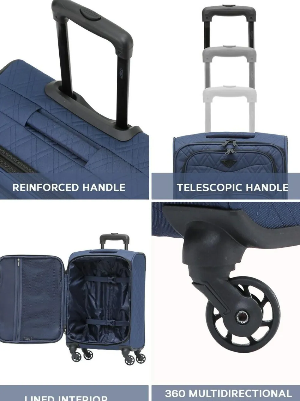 CABIN PRO Flight Knight Soft Case Carry On Suitcase Hand Luggage^Women Luggage