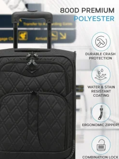 CABIN PRO Flight Knight Soft Case Carry On Suitcase Hand Luggage^Women Luggage