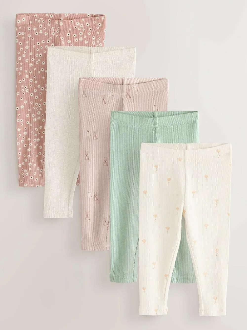 Next Ribbed Leggings 5 Pack (3mths-7yrs)^ Pants & Leggings|Multipacks