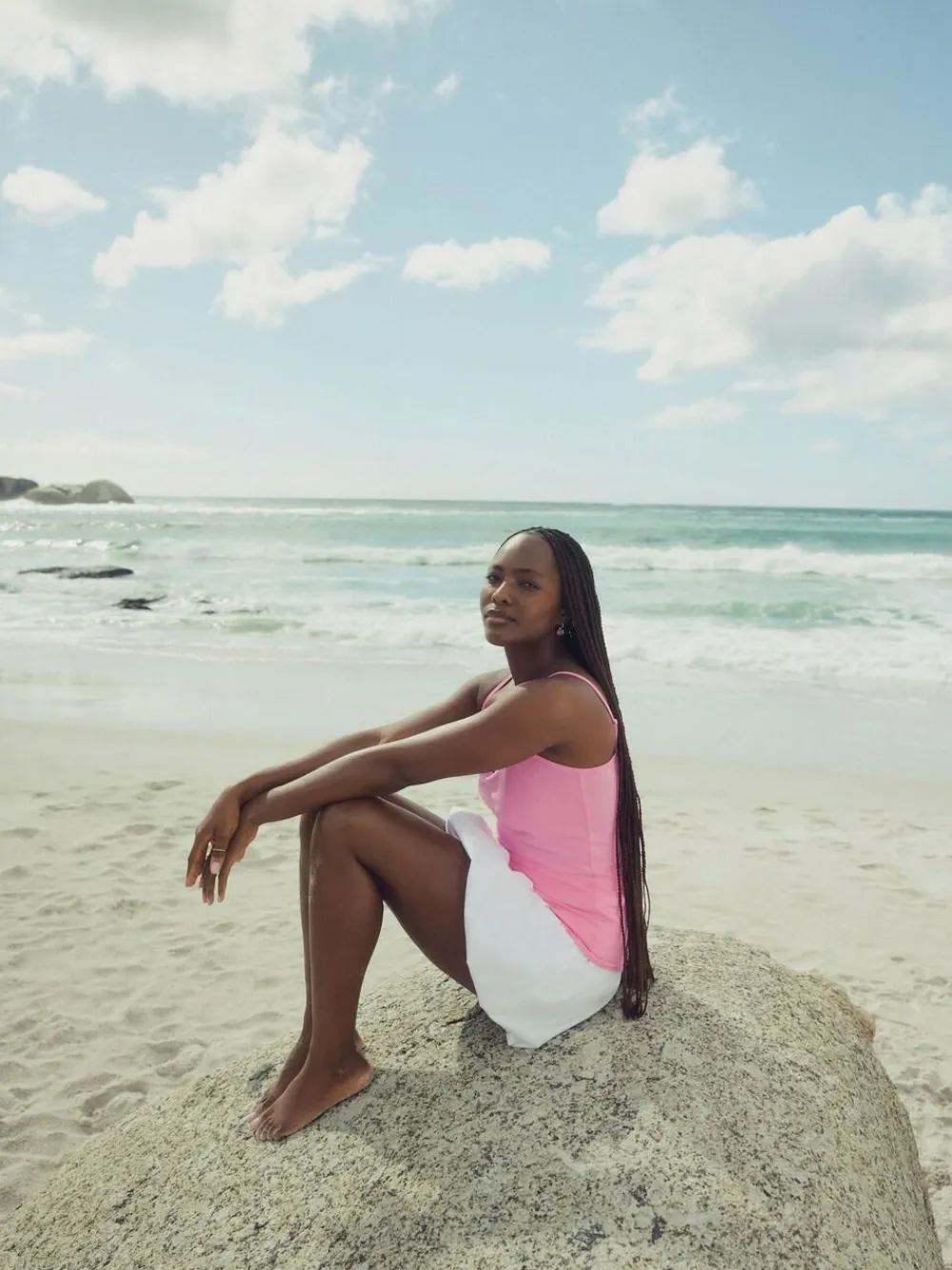 Best Next Fluoro Pink Thin Strap Vest