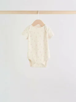 Sale Next Fluro Pink Baby Short Sleeve Bodysuits 5 Pack