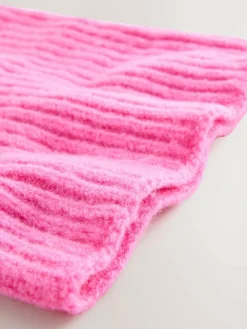 Next Fluro Pink Chunky Rib Snood (1-16yrs)^ Hats, Gloves & Scarves