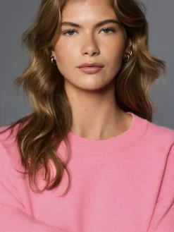 Next Fluro Pink Supersoft Crew Neck Long Sleeve Jumper