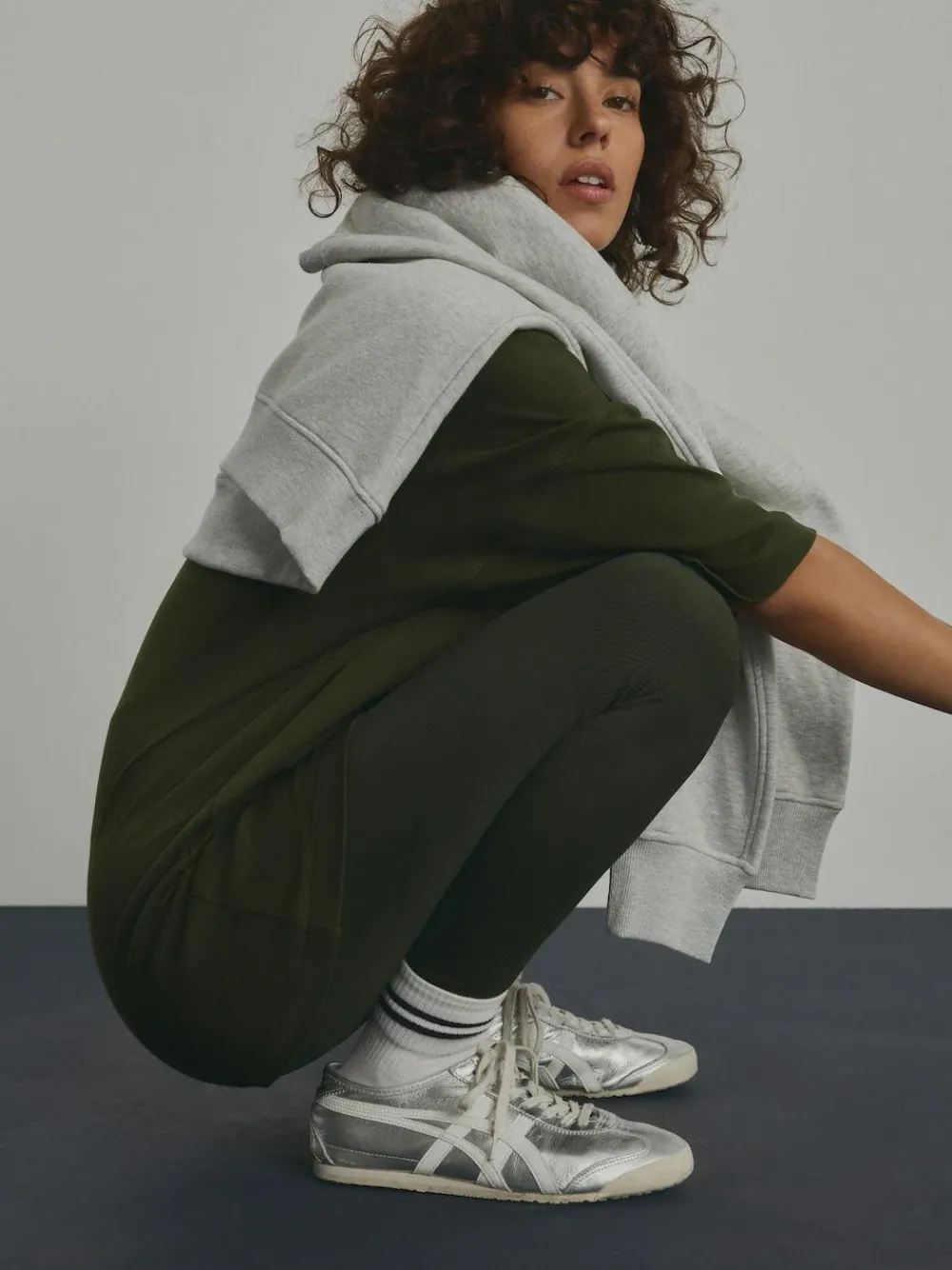 Next Forest Green Relaxed Fit Heavyweight Longline T-Shirt^Women Tops & T-Shirts