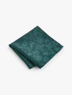 Best Next Forest Green Slim Tie And Pocket Square Set