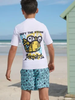 Next Fortnite Rash Vest (3-16yrs)^BOY Swimwear