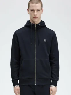 Fred Perry Navy Zip Up Hoodie^ Loungewear