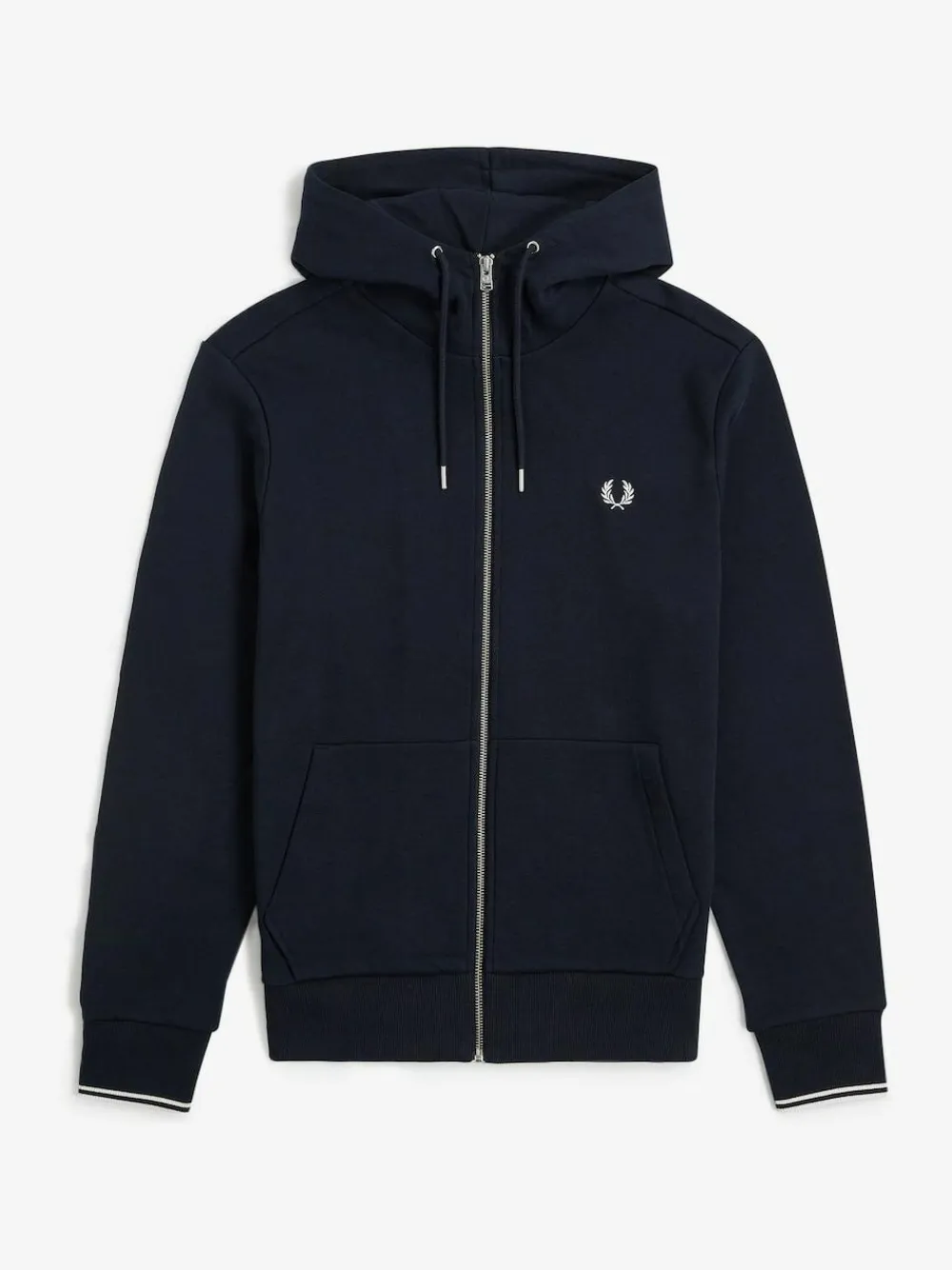 Fred Perry Navy Zip Up Hoodie^ Loungewear
