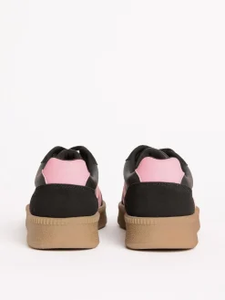 Friends Like These Black Standard Fit Lace Up Retro Gumsole Sports Trainers^Women Sneakers