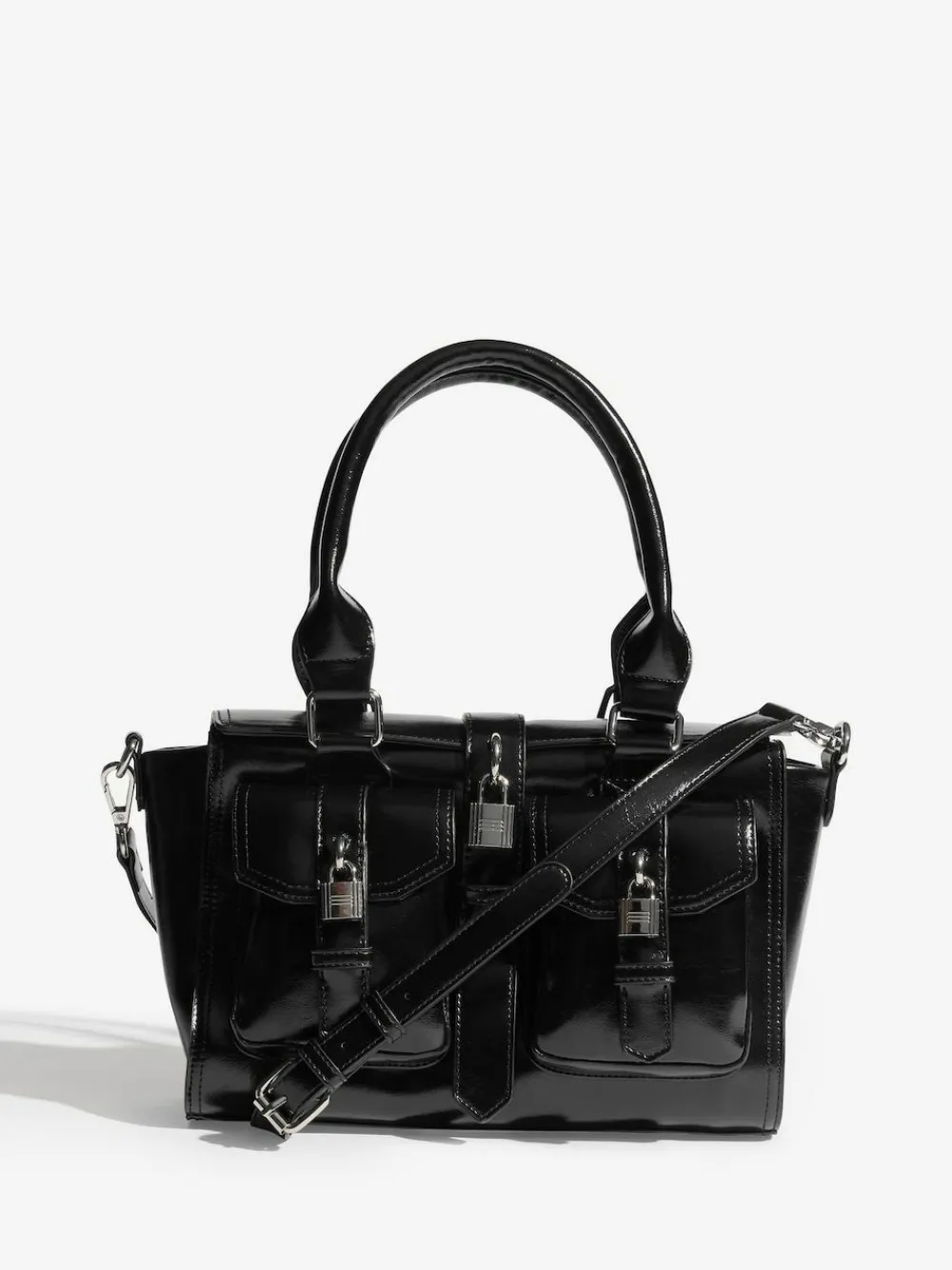 Discount Friends Like These Padlock Pocket Bag Black