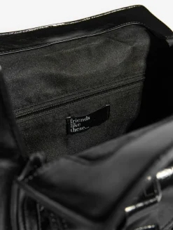 Discount Friends Like These Padlock Pocket Bag Black