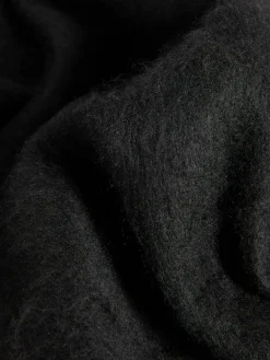 Outlet Friends Like These Cosy Brushed Blanket Scarf Black