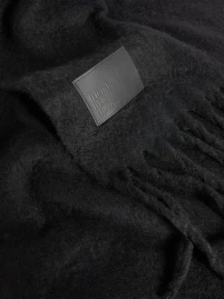 Outlet Friends Like These Cosy Brushed Blanket Scarf Black