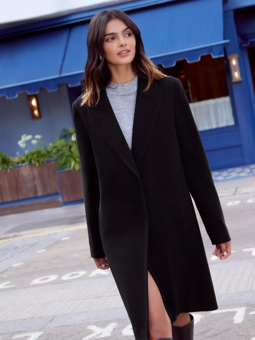 Friends Like These Tailored Mid Length Single Button Coat^Women Coats & Jackets|Coats & Jackets