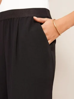 Friends Like These Black Elasticated Waist Trousers^Women Pants