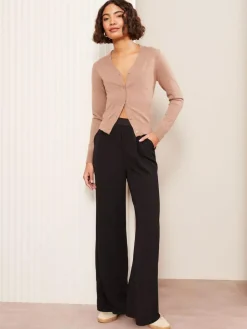 Friends Like These Black Elasticated Waist Trousers^Women Pants