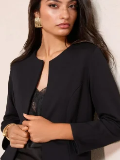 Discount Friends Like These Black Black Seam Detail Jacket