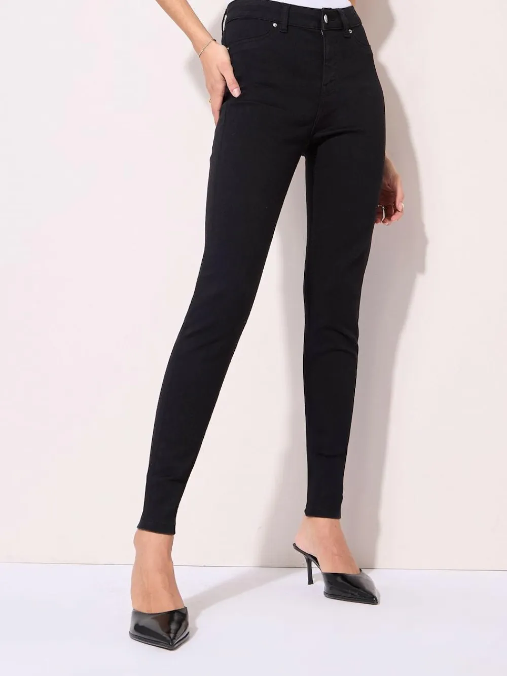 Friends Like These Petite High Waisted Jeggings Black