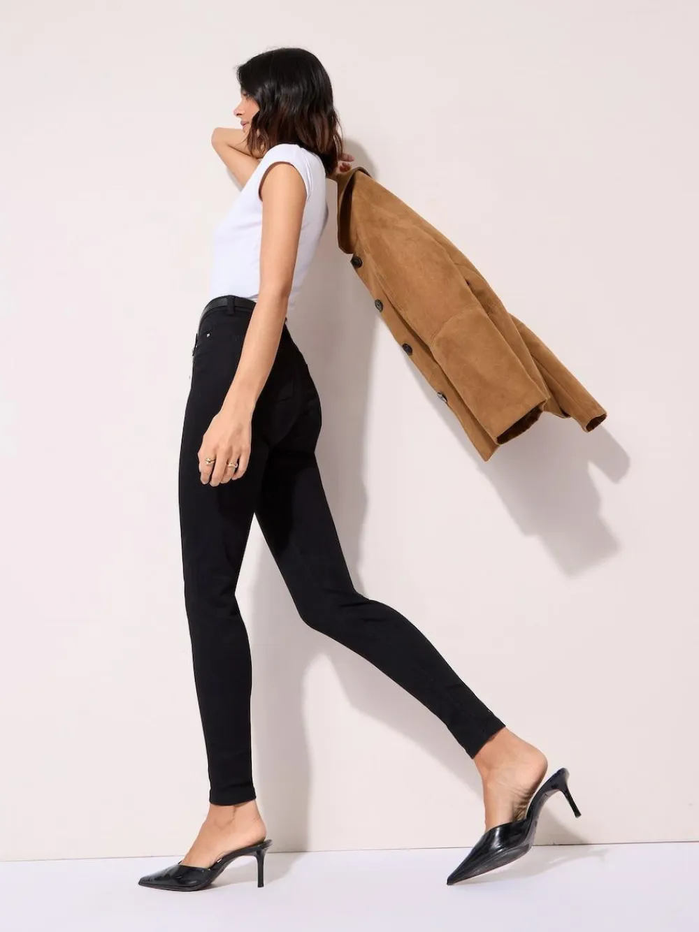 Friends Like These Petite High Waisted Jeggings Black