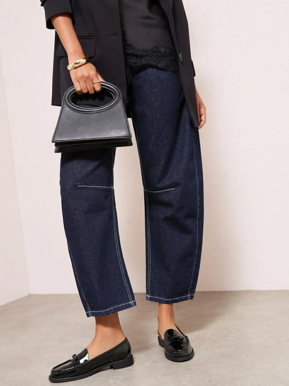 Friends Like These Patent Faux Leather Comfort Bow Smart Loafers^Women Flats