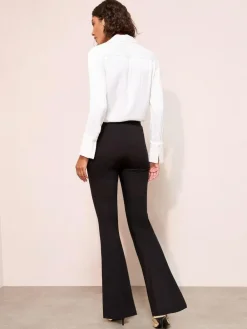 Friends Like These Petite Sculpting Stretch Flared Trousers^Women Pants