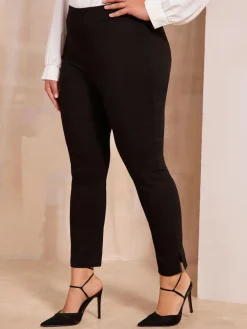 Friends Like These Black Curve Sculpting Stretch Slim Trousers^Women Pants